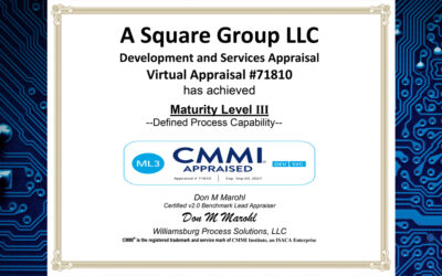 ASG Achieves CMMI Level 3 Certification